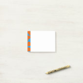 Giraffe print Oranje cyaan Post-it® Notes (Op bureau)