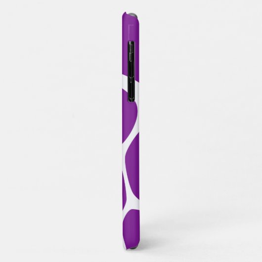 Giraffe Print, Paarse Giraffe, proefdruk Case-Mate iPhone Case (Achterkant/links)