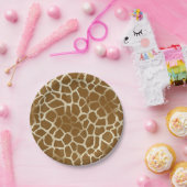 Giraffe Print Paper Borden Papieren Bordje (Feest)