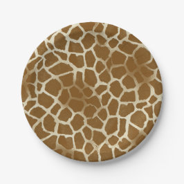 Giraffe Print Paper Borden Papieren Bordje