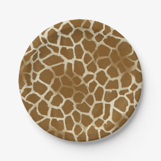 Giraffe Print Paper Borden Papieren Bordje