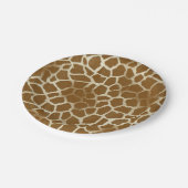 Giraffe Print Paper Borden Papieren Bordje (Gekanteld)