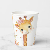 Giraffe Print Paper Cup Papieren Bekers (Achterkant)