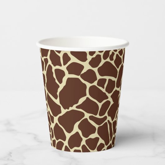 Giraffe Print Party Papieren Bekers (Achterkant)