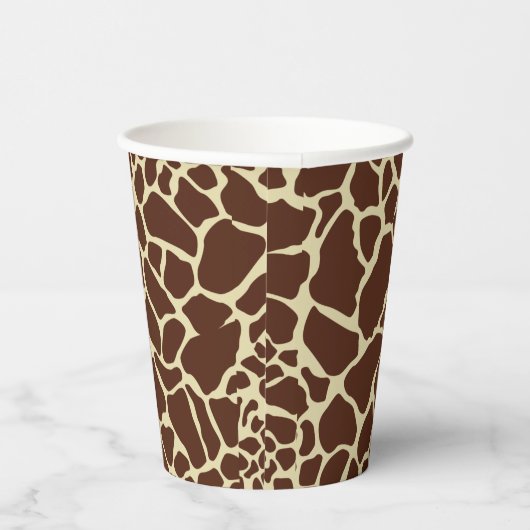 Giraffe Print Party Papieren Bekers (Rechts)