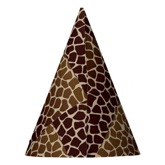 Giraffe Print Party Pet Feesthoedjes (Achterkant)