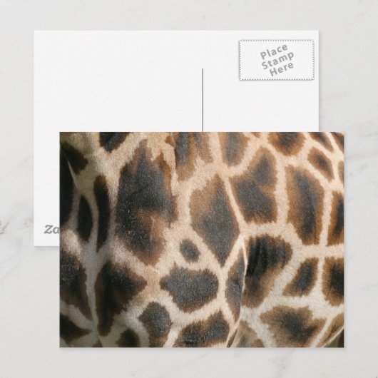 Giraffe Print Pattern Briefkaart (Voorkant / Achterkant)