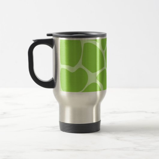 Giraffe Print Pattern in Lime Green. Reisbeker (Links)