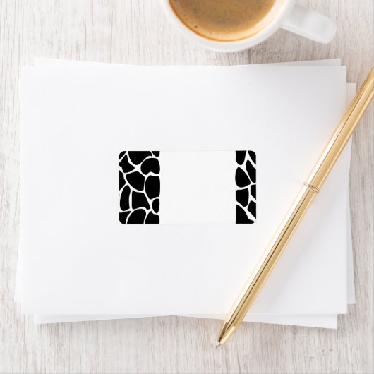 Giraffe Print Pattern. Ontwerp van dierlijke afdru Etiket (Insitu)