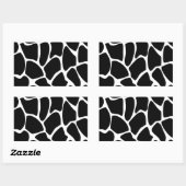 Giraffe Print Pattern. Ontwerp van dierlijke afdru Rechthoekige Sticker (Vel)