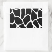 Giraffe Print Pattern. Ontwerp van dierlijke afdru Rechthoekige Sticker (Tas)