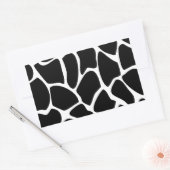 Giraffe Print Pattern. Ontwerp van dierlijke afdru Rechthoekige Sticker (Envelop)