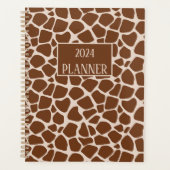 Giraffe Print Pattern Planner (Voorkant)