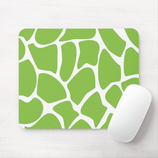 Giraffe Print Pattern. Safari Green. Muismat (Met muis)