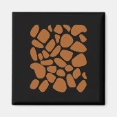 Giraffe Print Pattern Trick or treat Oerwoud Anima Magneet (Voorkant)