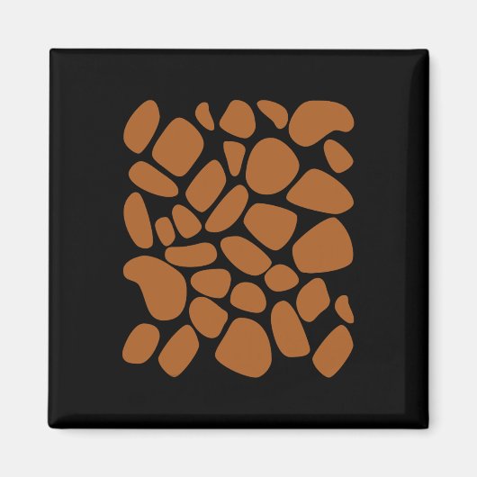 Giraffe Print Pattern Trick or treat Oerwoud Anima Magneet (Voorkant)