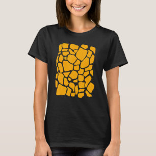 Giraffe Print Shirt Giraffe Dier Patroon Truc O