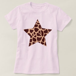 Giraffe Print Star T-shirt