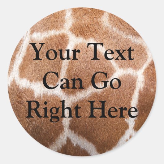 Giraffe Print Sticker (Voorkant)