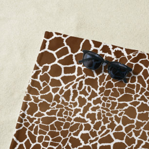 Giraffe print strandlaken