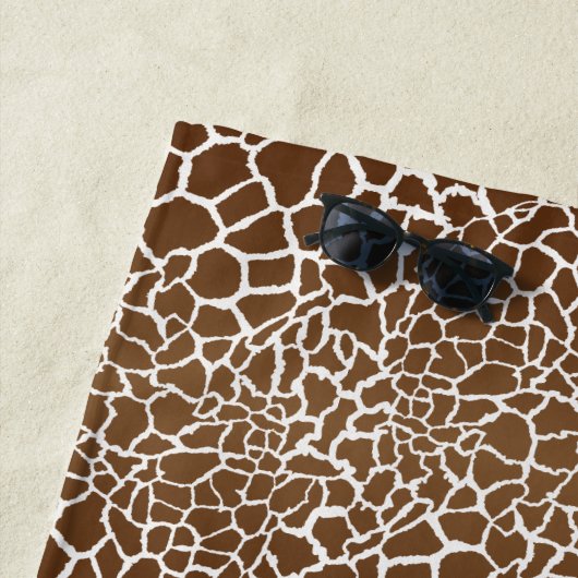 Giraffe print strandlaken (In situ)