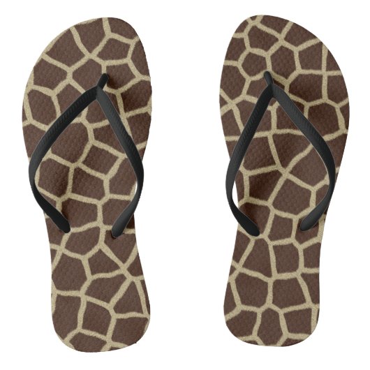 Giraffe Print Teenslippers (Voetbed)