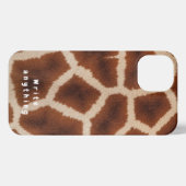 Giraffe print textuur telefoonhoesje – Safari Chic iPhone Hoesje (Achterkant horizontaal)
