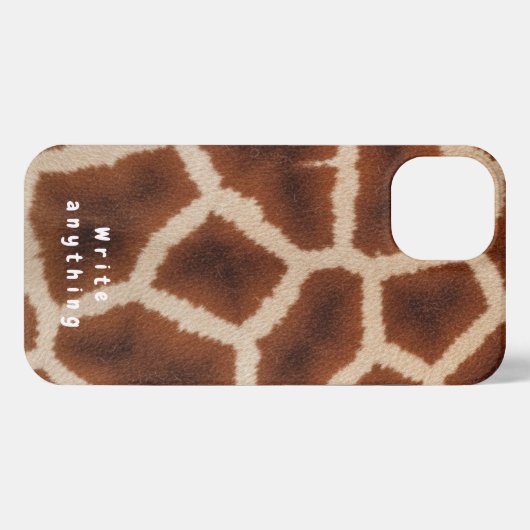 Giraffe print textuur telefoonhoesje – Safari Chic iPhone Hoesje (Achterkant horizontaal)