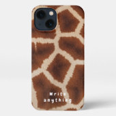 Giraffe print textuur telefoonhoesje – Safari Chic iPhone Hoesje (Achterkant)