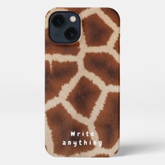 Giraffe print textuur telefoonhoesje – Safari Chic iPhone Hoesje (Achterkant)