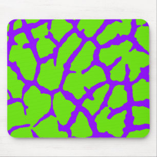 Giraffe Print Violet Green Muismat