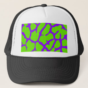 Giraffe Print Violet Green Trucker Pet