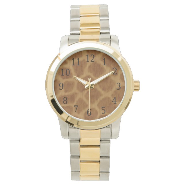Giraffe Print Watch Horloge (Voorkant)