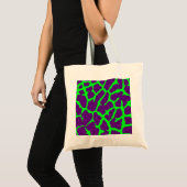 Giraffe Print Wine Limoen Tote Bag (Voorkant (product))