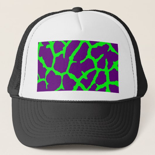 Giraffe Print Wine Limoen Trucker Pet (Voorkant)
