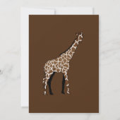 Giraffe printkarton kaart (Achterkant)