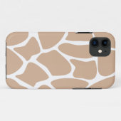 Giraffe printpatroon in beige. Case-Mate iPhone case (Achterkant (horizontaal))