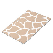 Giraffe printpatroon in beige. notitieblok (Schuin)