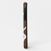 Giraffe printpatroon in donkerbruin. Case-Mate iPhone case (Achterkant/links)