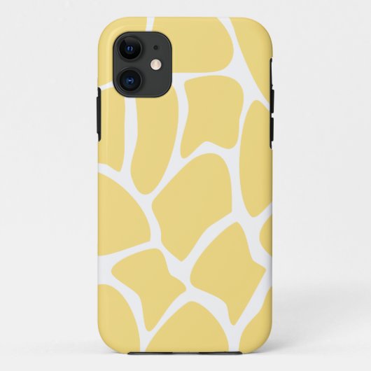 Giraffe printpatroon in geel. Case-Mate iPhone case (Achterkant)