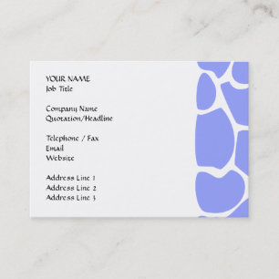 Giraffe printpatroon in Sky Blue. Visitekaartje