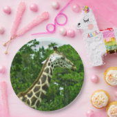 Giraffe Profiel Papieren Borden Bordje (Feest)