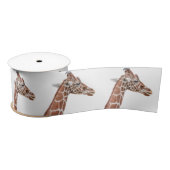 Giraffe profiel satijnen lint (Spoel)