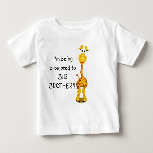Giraffe promoot op Big Brother Baby-shirt (Voorkant)