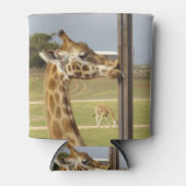 Giraffe Pucker up Kisses Blikjeskoeler (Voorkant)