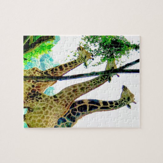 Giraffe puzzel (Horizontaal)