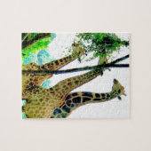 Giraffe puzzel legpuzzel (Horizontaal)