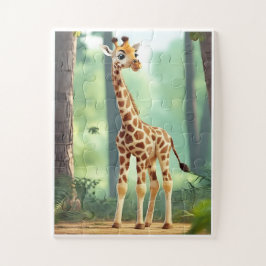 Giraffe-puzzel voor kinderen legpuzzel