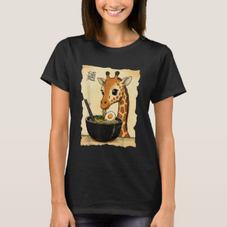 Giraffe Ramen Japans Kawaii Anime Giraffe T-shirt