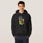 Giraffe Reach voor uw droombeeld Inspirerend Hoodie (Voorkant volledig)